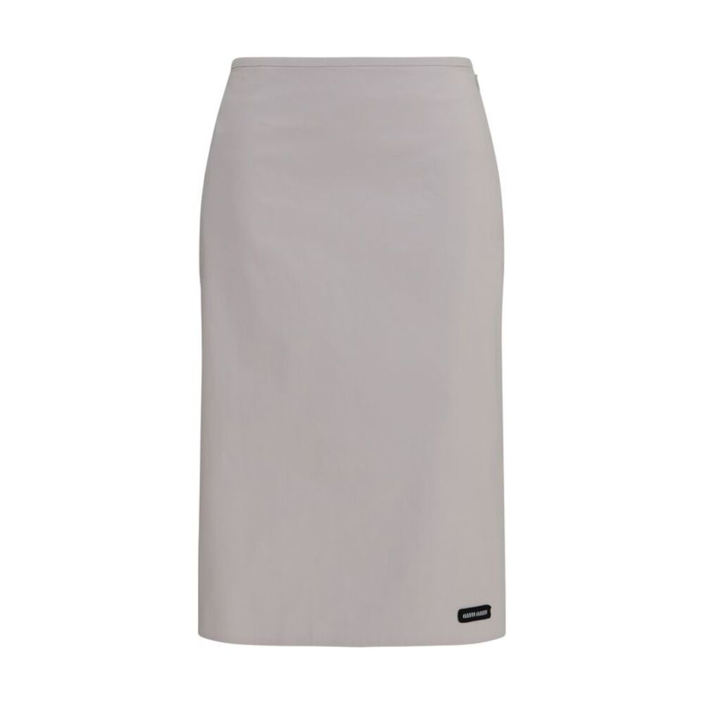 Miu Miu Women Stretch Cotton-Blend Midi Skirt